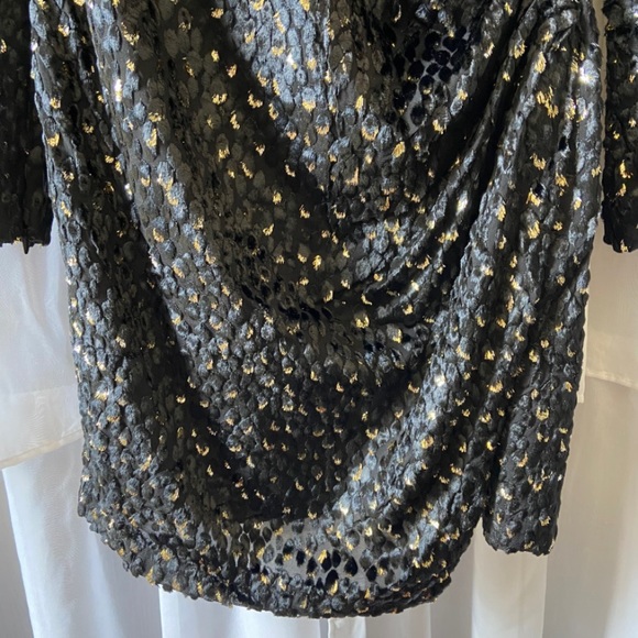 A.L.C. • Jane Metallic Velvet Burnout Mini Dress - Picture 10 of 16